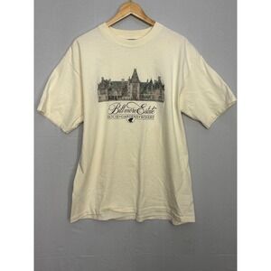 Biltmore Estate HOUSE•GARDENS•WINERY T-Shirt Men Yellow XL Vintage 90s All Sport